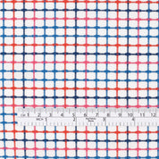 Woven Grid Cotton - Blue Raspberry