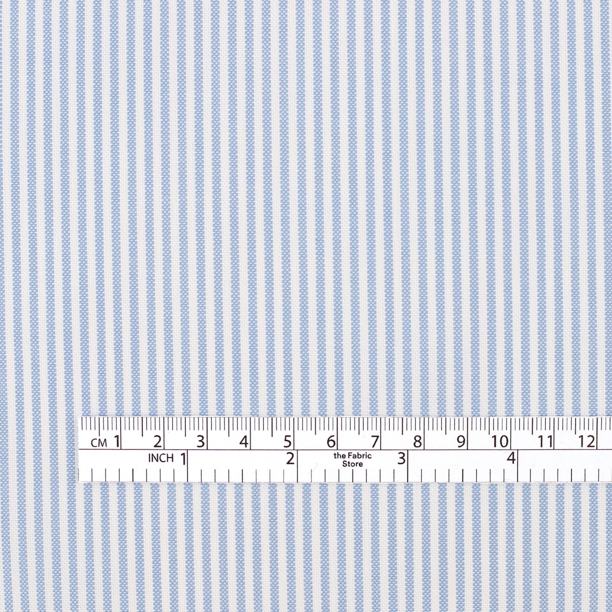 Striped Oxford Cotton Shirting - Blue