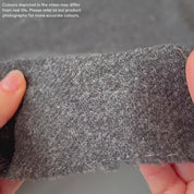 Woolly Twill Coating - Coal