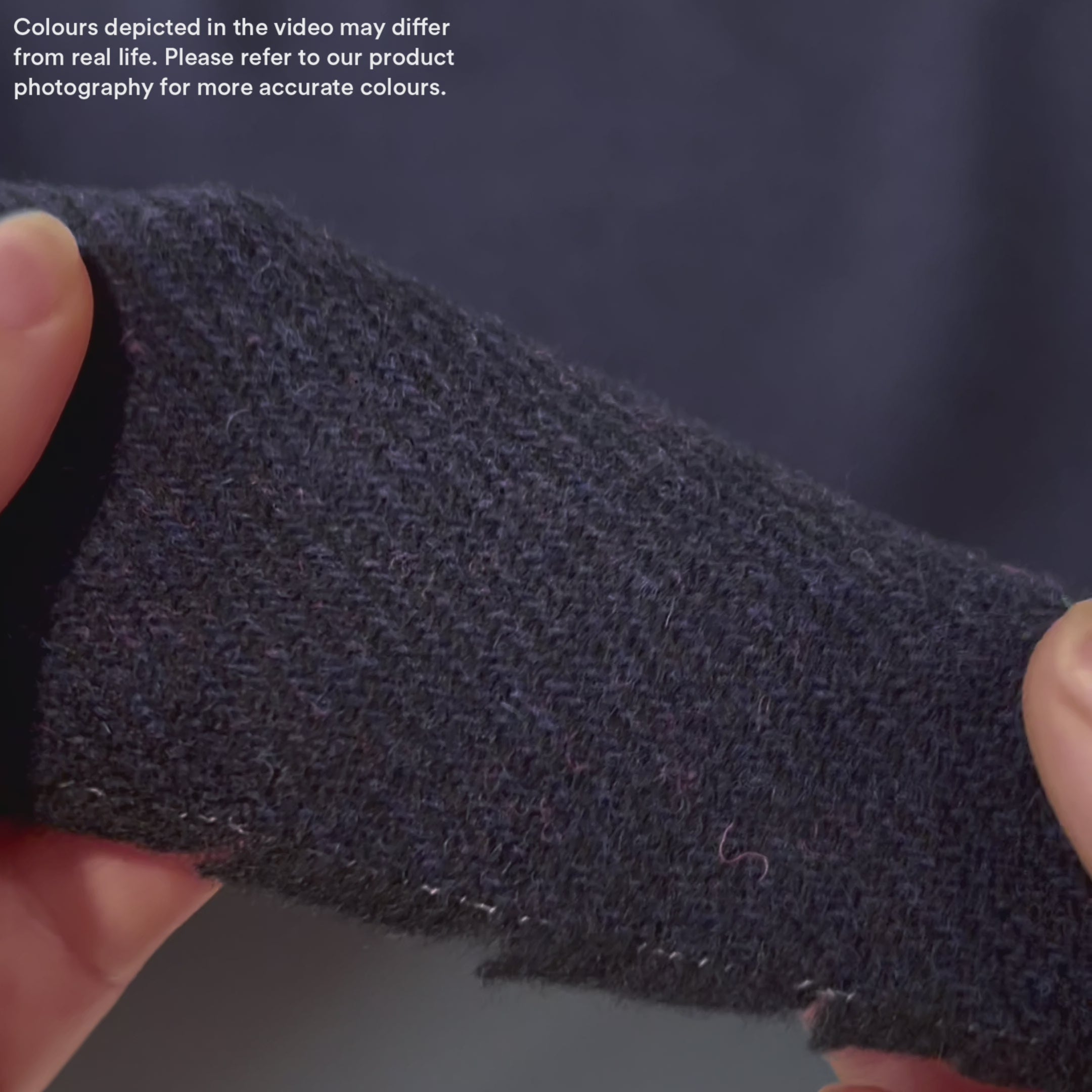 Woolly Twill Coating - Night Sky